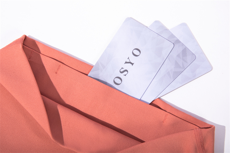 Women's High-Waist Yoga Leggings – 80% Nylon 20% Spandex, Barely There Comfortable Fabric – Perfect for Yoga, Gym, Running – Brown (SKU: CK1237) - Image 6