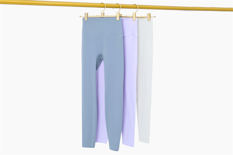 Women's High-Waist Yoga Leggings – 80% Nylon 20% Spandex, Barely There Comfortable Fabric – Perfect for Yoga, Gym, Running – Brown (SKU: CK1237) - Image 8