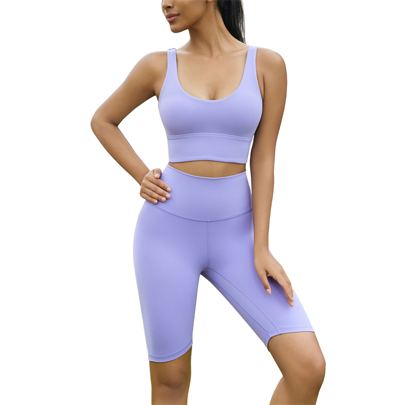 WX1617 Women's Yoga Sports Bra - 80% Nylon + 20% Spandex, 190gsm, U-Neck Design, Comfortable Fit for Workout, Gym, Yoga & Daily Wear - Premium yoga bra wholesale