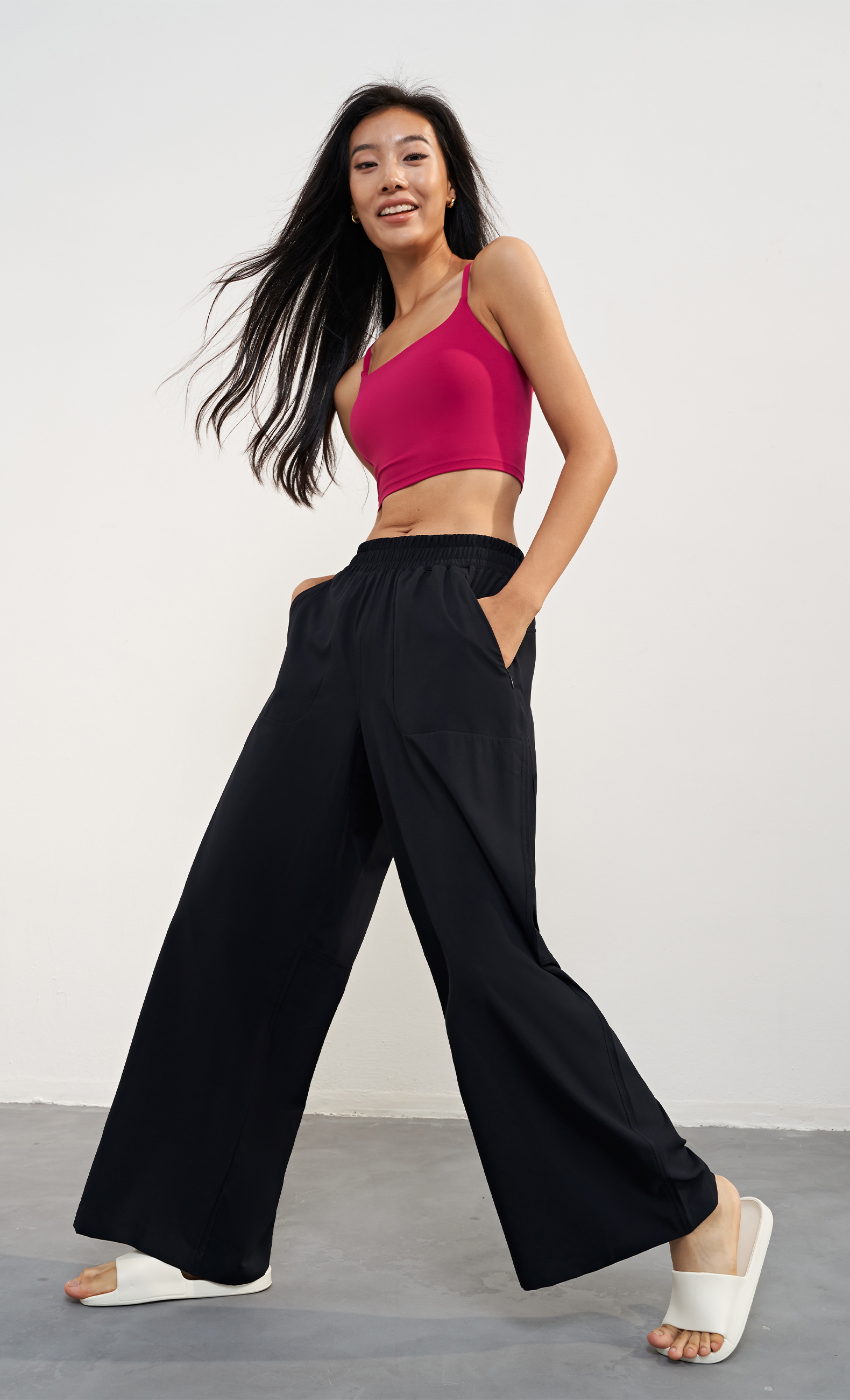 WX1619 Women's Yoga Sports Bra - 82% Nylon + 18% Spandex, 220gsm, Youth Fit Design, Crisscross Back for Support & Style, Perfect for Workout, Gym, Yoga & Daily Wear - Image 2