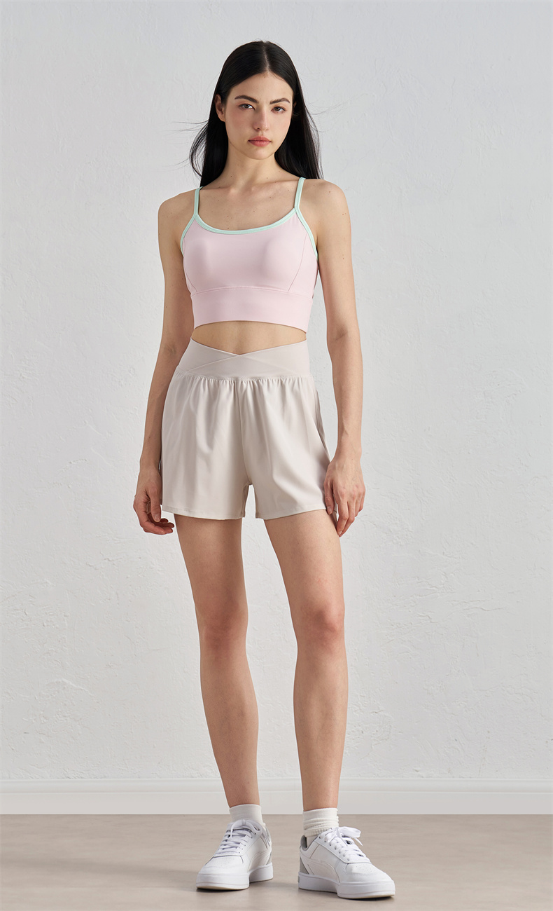 WX52004 Women's Yoga Sports Bra - 82% Nylon + 18% Spandex, 220gsm, Thin Straps for Support & Style, U-Back Design, Perfect for Workout, Gym, Yoga & Daily Wear - Image 4