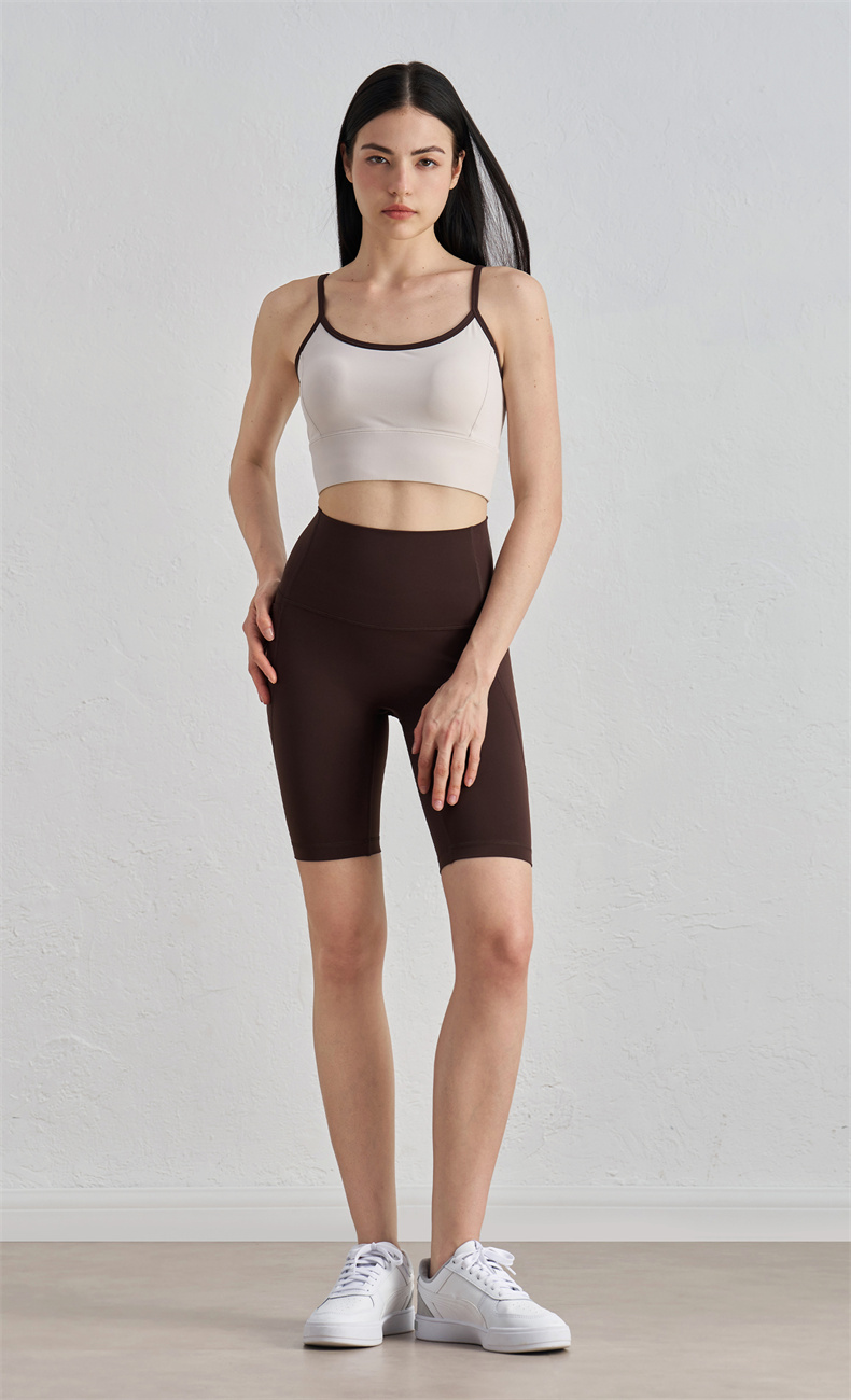 WX52004 Women's Yoga Sports Bra - 82% Nylon + 18% Spandex, 220gsm, Thin Straps for Support & Style, U-Back Design, Perfect for Workout, Gym, Yoga & Daily Wear - Image 5