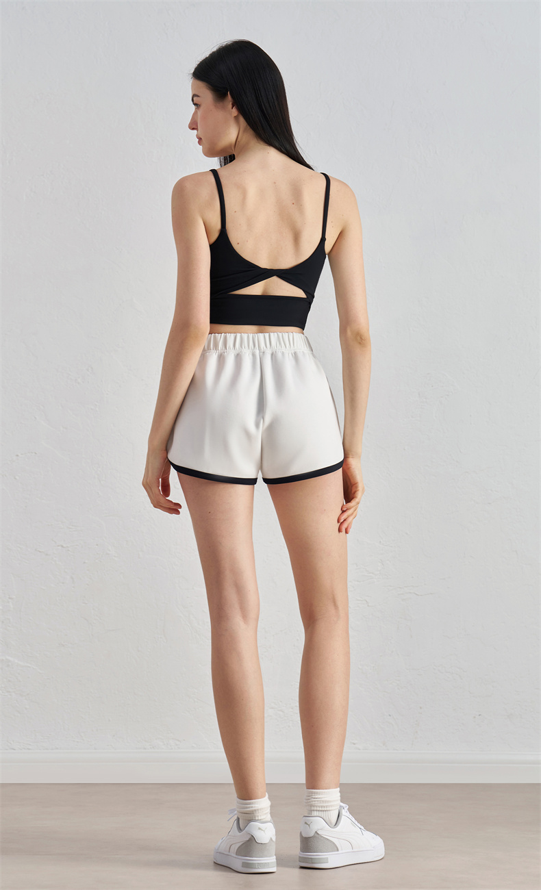 WX52009 Women's Yoga Sports Bra - 91% Nylon + 9% Spandex, 150gsm, Large U-Neck Design, Butterfly Back Detail, Perfect for Workout, Gym, Yoga & Daily Wear - Image 10