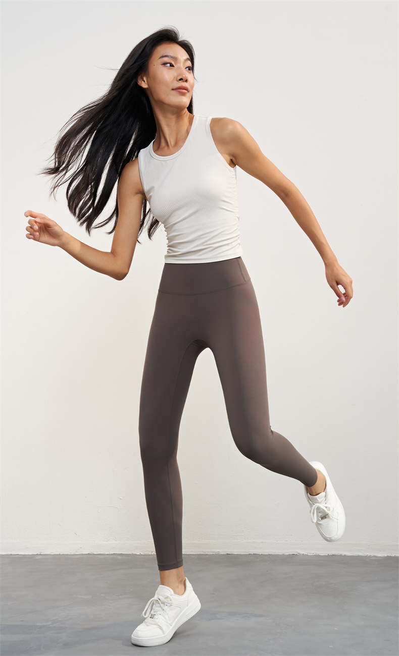 BX1584 Women's Yoga Sports Bra - 78% Nylon + 22% Spandex, 220gsm, Side Pleats for Slimming Fit, Waist Cinching Design, Perfect for Workout, Gym, Yoga & Daily Wear - Image 7