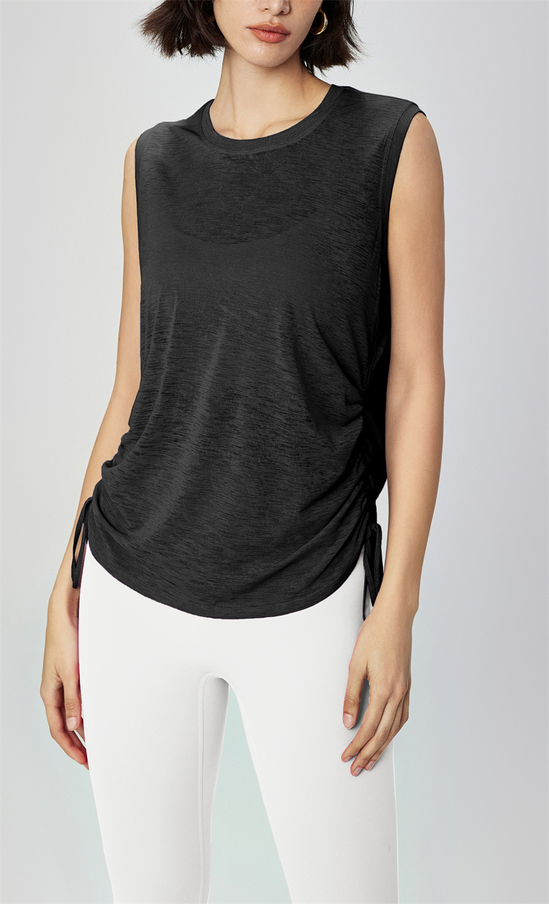 BX41004 Women's Yoga Sports Bra - 100% Polyester, 100gsm, Lightweight & Breathable Fabric, Drawstring Design, Perfect for Workout, Gym, Yoga & Daily Wear - Image 6