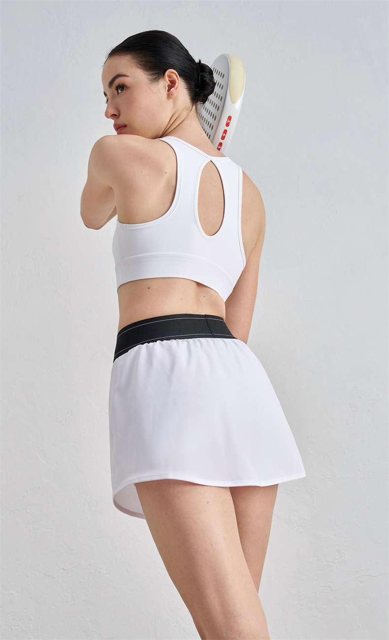 DQ52030 Women's Yoga Skirt - 91% Polyester + 9% Spandex, 110gsm, Elastic Waistband, Inner Lining for Comfort, Perfect for Workout, Gym, Yoga & Daily Wear - Image 4