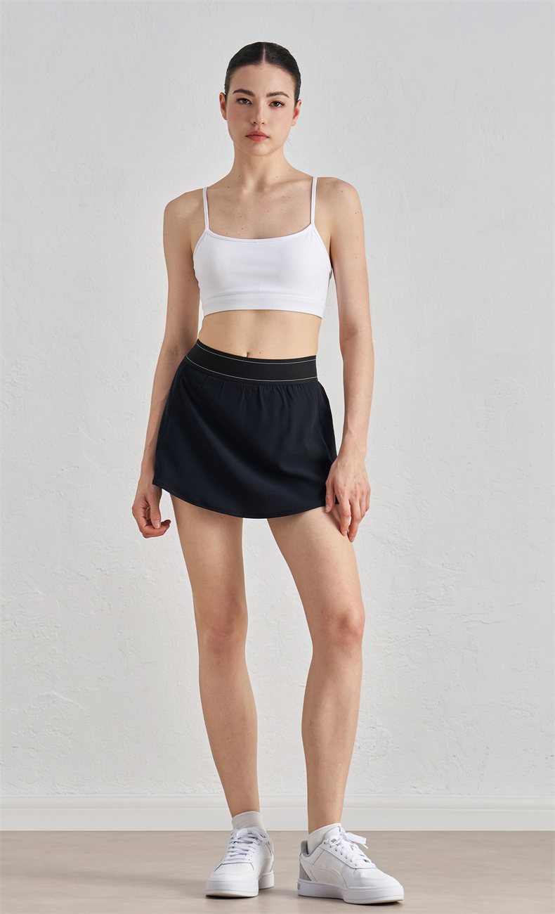 DQ52030 Women's Yoga Skirt - 91% Polyester + 9% Spandex, 110gsm, Elastic Waistband, Inner Lining for Comfort, Perfect for Workout, Gym, Yoga & Daily Wear - Image 6