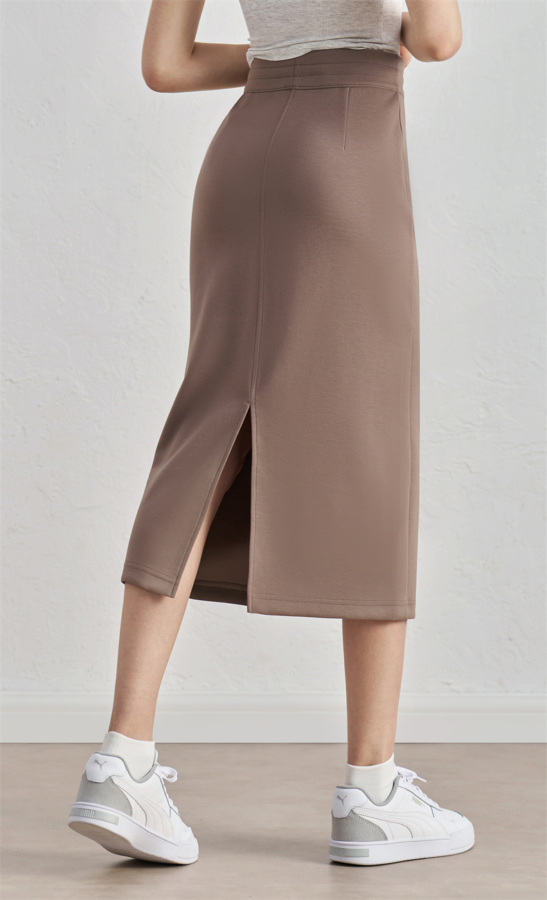 BQ52031 Women's Yoga Skirt - 81% Polyester + 15% Viscose + 4% Spandex, 310gsm, Straight H-Line Design, Split Hem for Comfort & Style, Perfect for Workout, Gym, Yoga & Daily Wear - Image 7