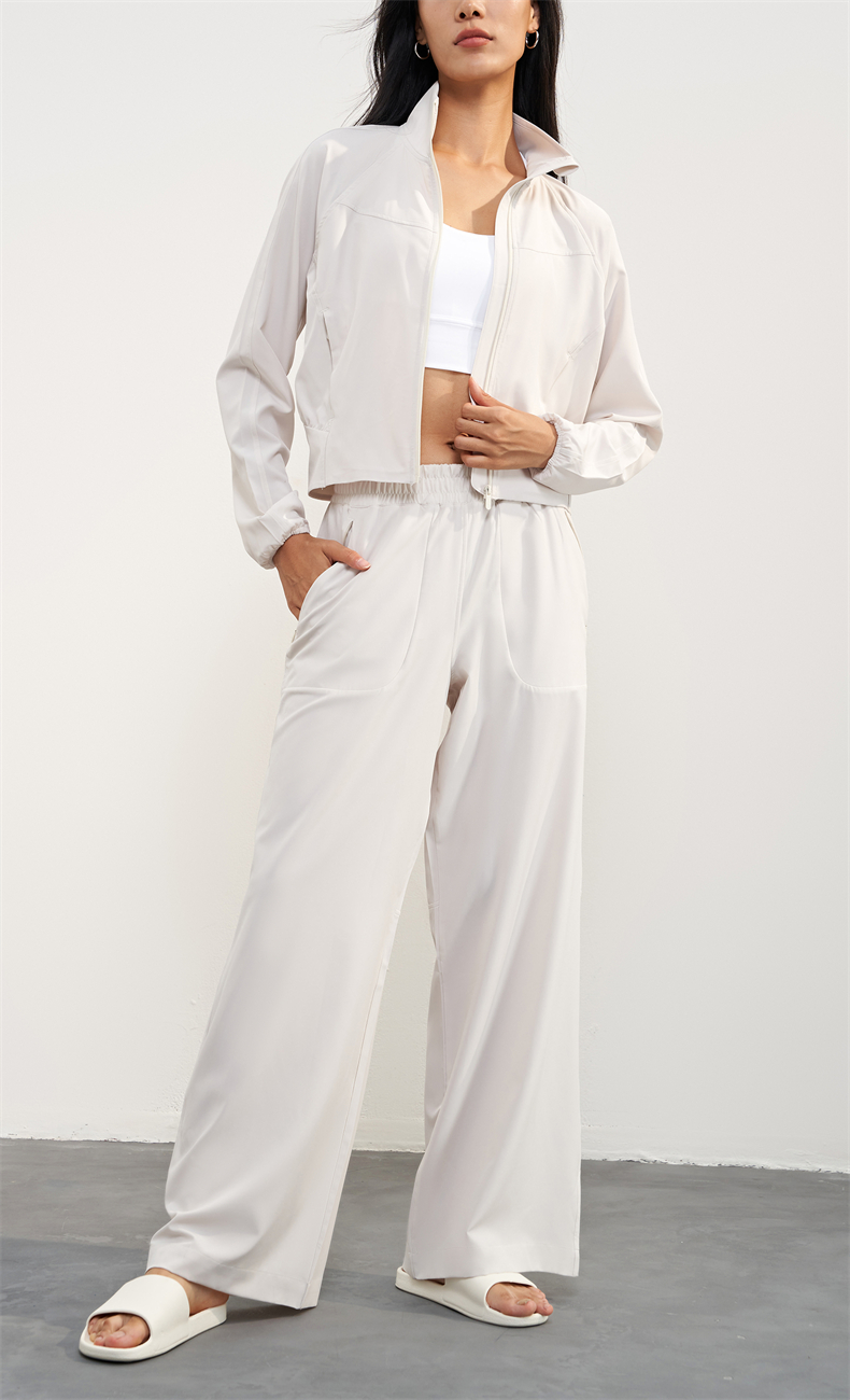 WT1600 Women's Lightweight Sun Protection Jacket - 91% Polyester + 9% Spandex, 110gsm, Stand Collar Design, Anti-Slip Zipper, Perfect for Outdoor Activities & Daily Wear - Image 4