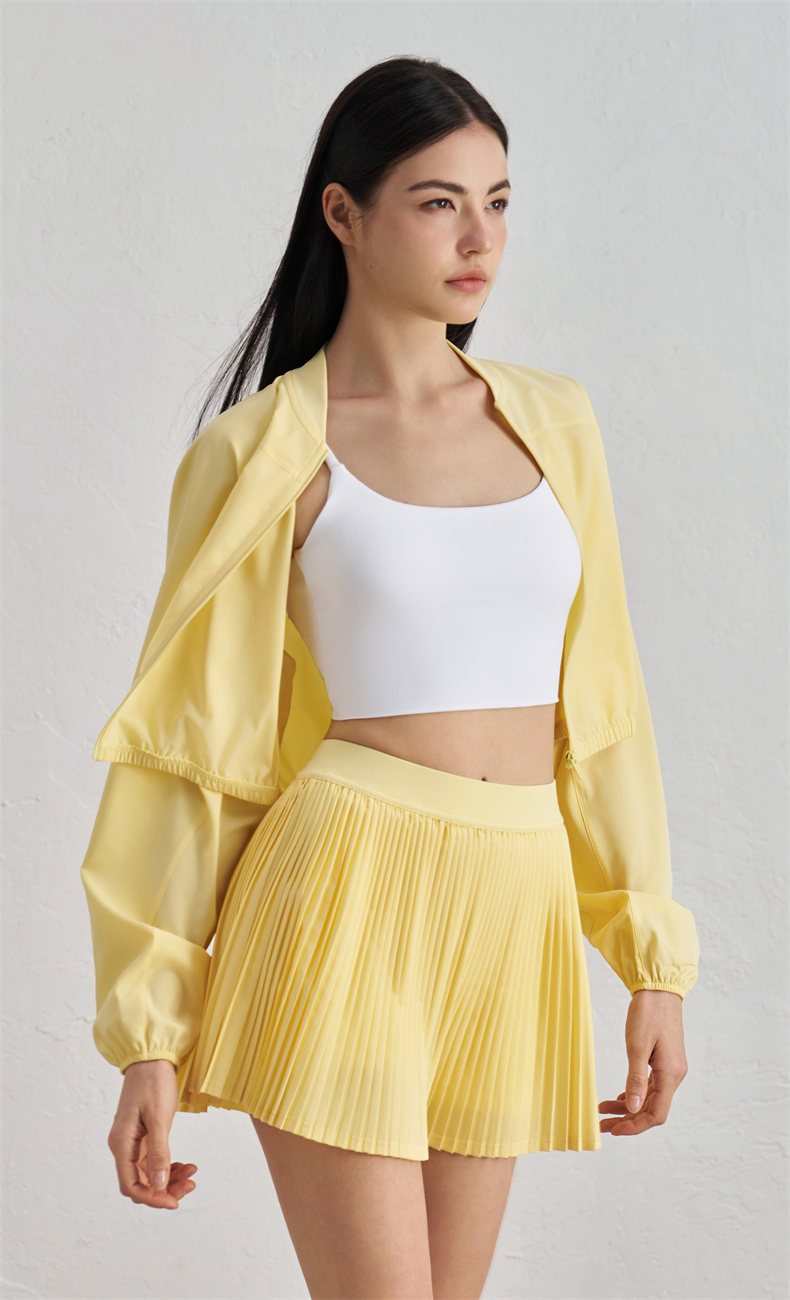 WT52017 Women's Lightweight Sun Protection Jacket - 91% Polyester + 9% Spandex (Body), 80% Nylon + 20% Spandex (Collar), 110gsm, Adjustable Neckline, Perfect for Outdoor Activities & Daily Wear - Image 5