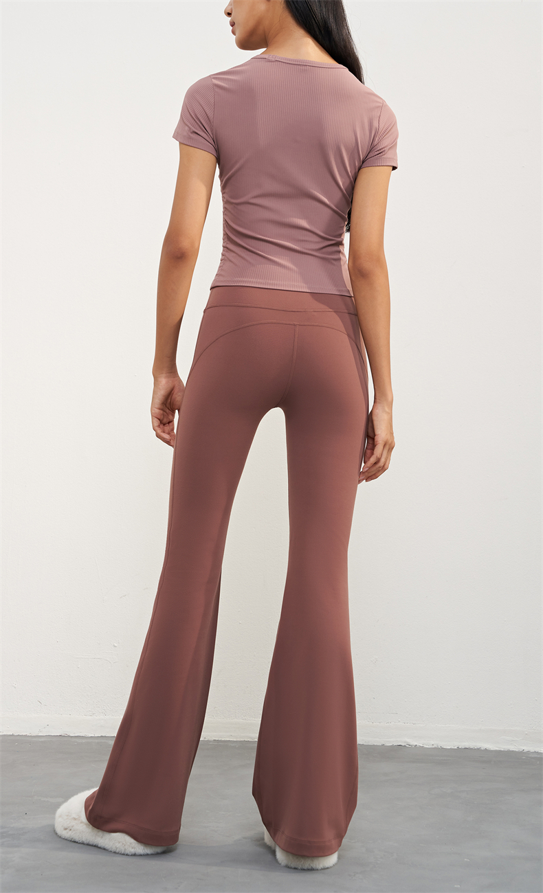 Nuls Ribbed Yoga Top for Women – 78% Nylon 22% Spandex, 220g/m² Lightweight Stretchy Fitness Tank, SKU: TX1585 - Image 7