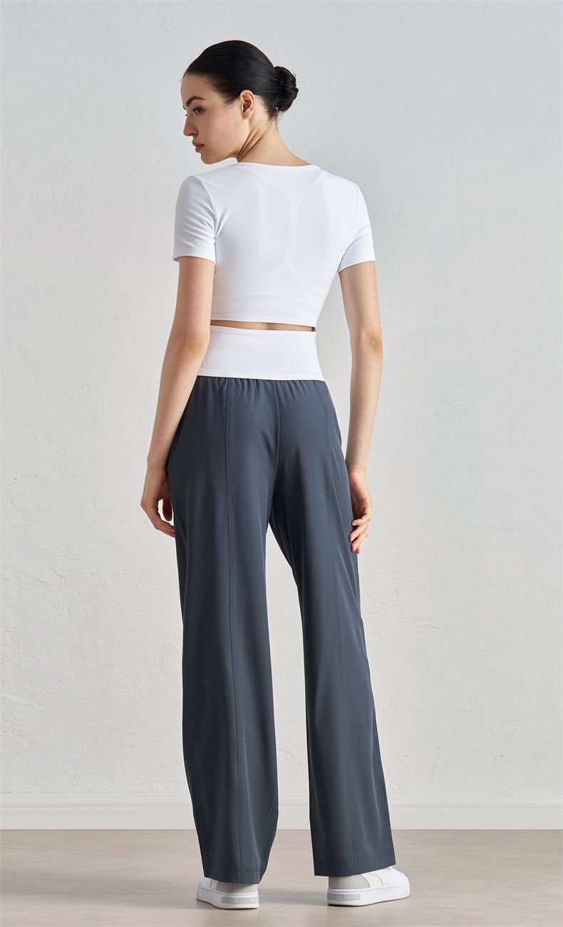 Soft Nuls Yoga Top for Women – 91% Nylon 9% Spandex, 150g/m² Lightweight Stretchy Fitness Tank, SKU: TX52016 - Image 3