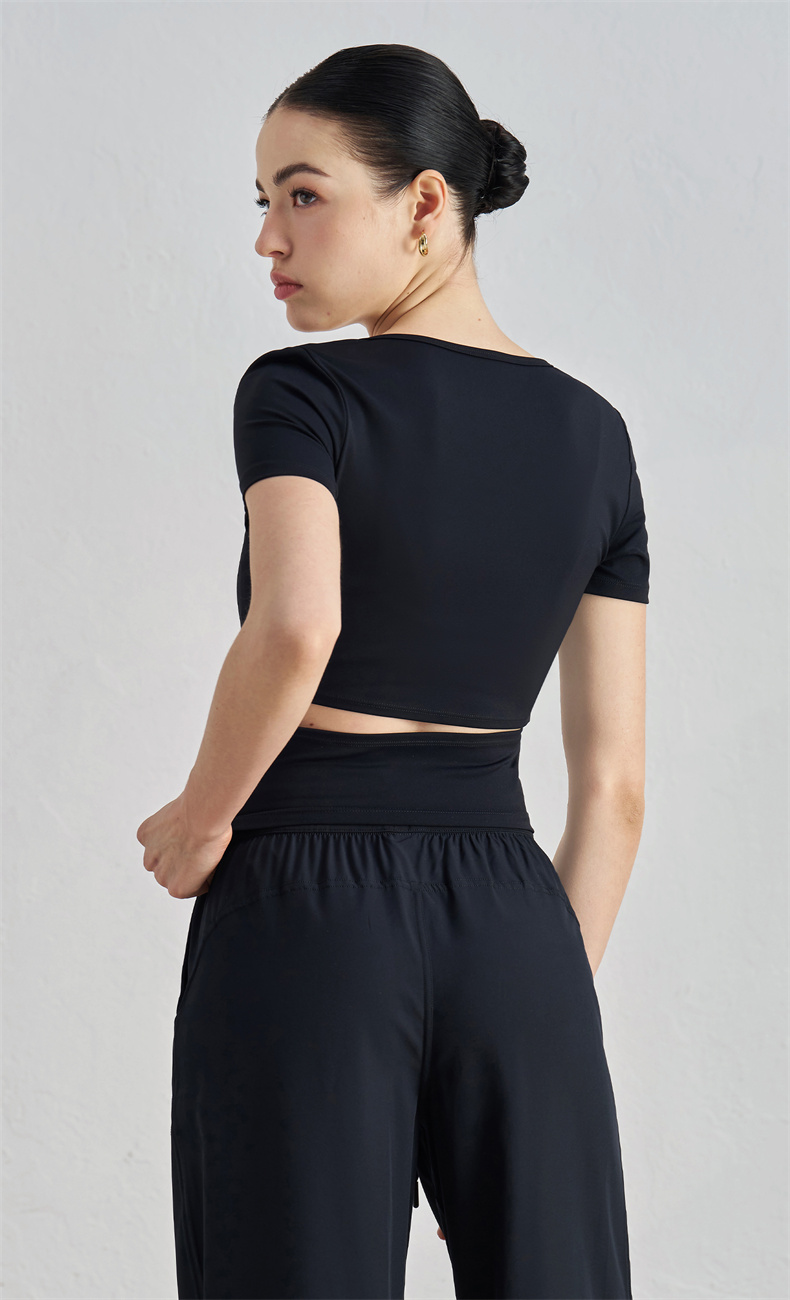 Soft Nuls Yoga Top for Women – 91% Nylon 9% Spandex, 150g/m² Lightweight Stretchy Fitness Tank, SKU: TX52016 - Image 7