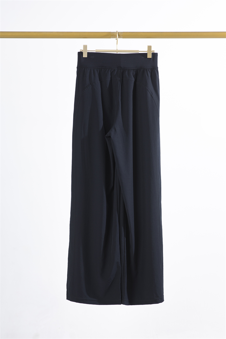 CK1601 Women's Wide-Leg Yoga Pants - UPF 50+ Sun Protection, Quick-Drying, Breathable Fabric, Double Side Pockets, Modern Straight Cut - Image 6