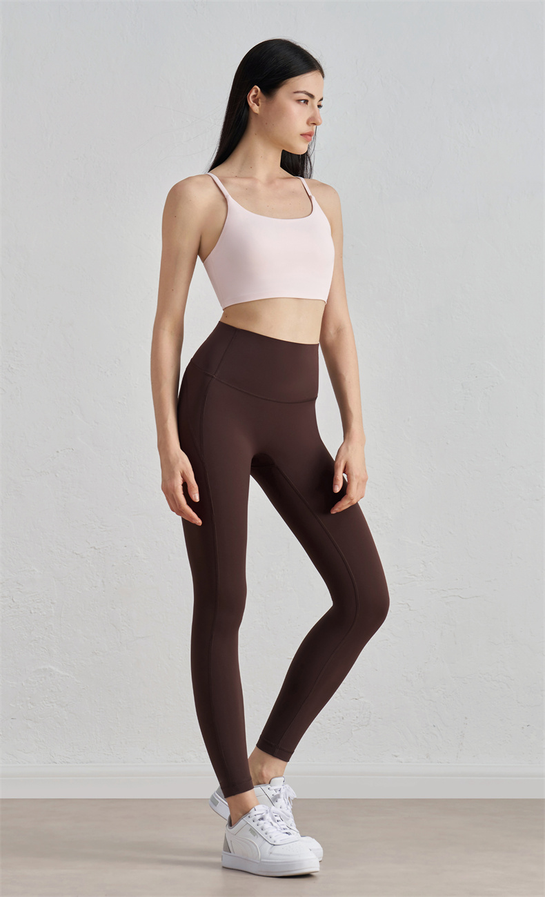 CK52033 Women's High-Waisted Yoga Leggings - 60% Nylon + 40% Spandex, 185gsm, No T-Line Design, Peach Butt Shaping, Perfect for Workout, Gym, Yoga & Daily Wear - Image 4