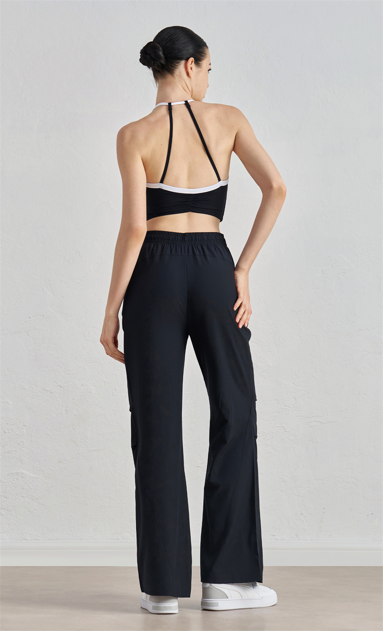 CK52034 Women's Wide-Leg Yoga Pants - 91% Polyester + 9% Spandex, 110gsm, Bell-Shaped Leg Design, Elastic Waistband, Perfect for Workout, Gym, Yoga & Daily Wear - Image 6