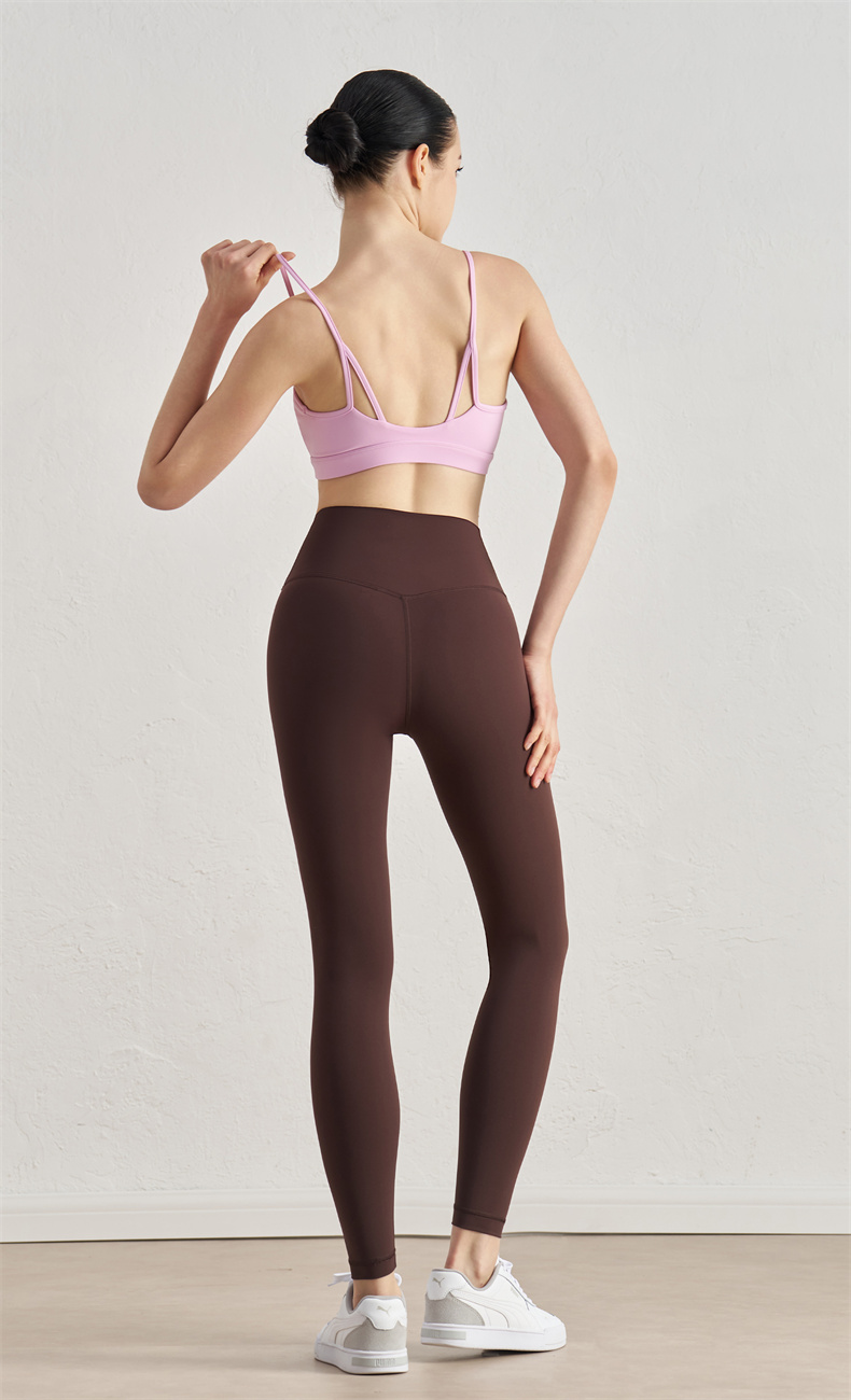 Women's Ribbed Yoga Set – 82% Nylon 18% Spandex, 220g/m² Lightweight Stretchy Fitness Tank Top & Legging Pants, 2 Piece Workout Outfit, SKU: WX52011+CK41038 - Image 4